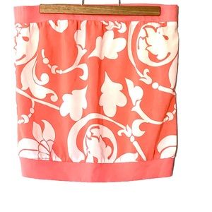 Peachy Coral Tube Top Sleeveless Blouse M
